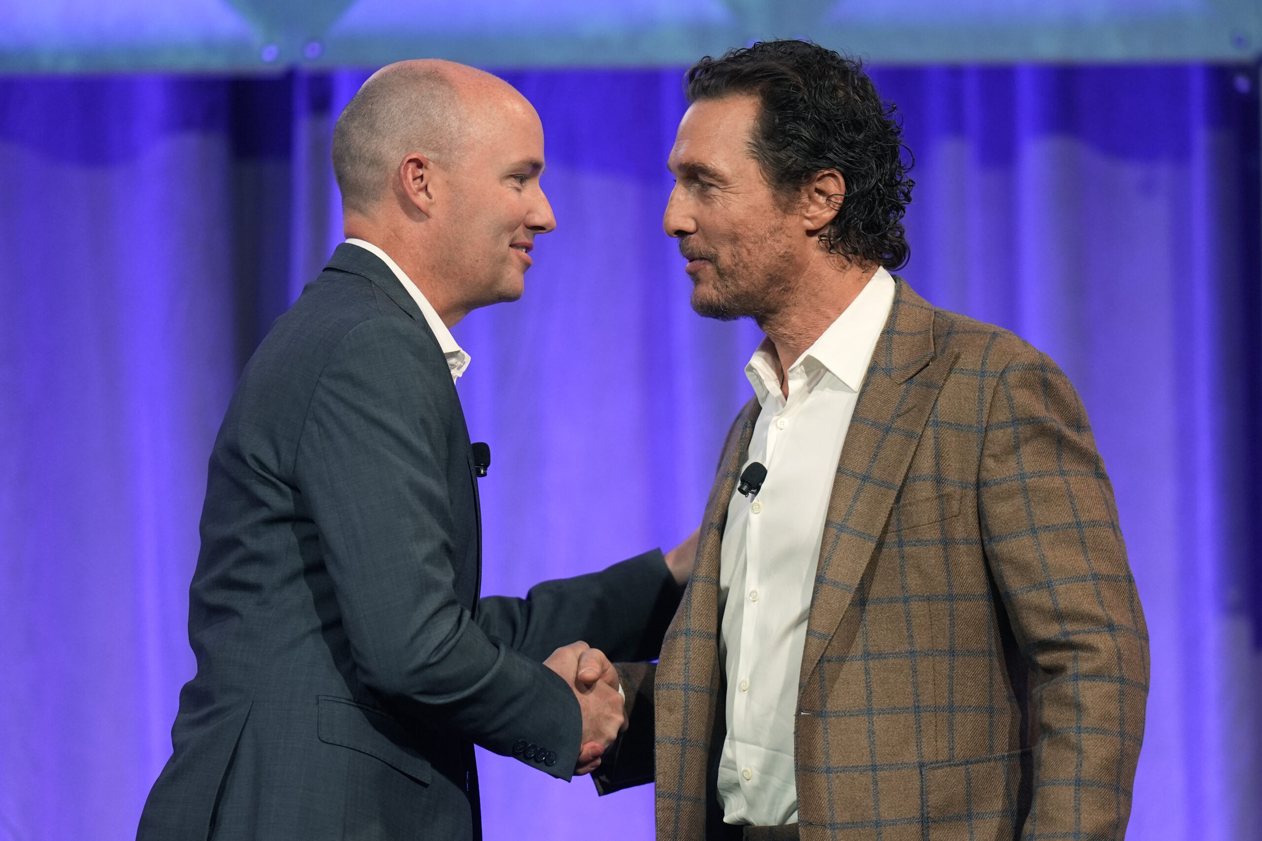 Actor Matthew McConaughey tells governors he is still mulling future run for political office