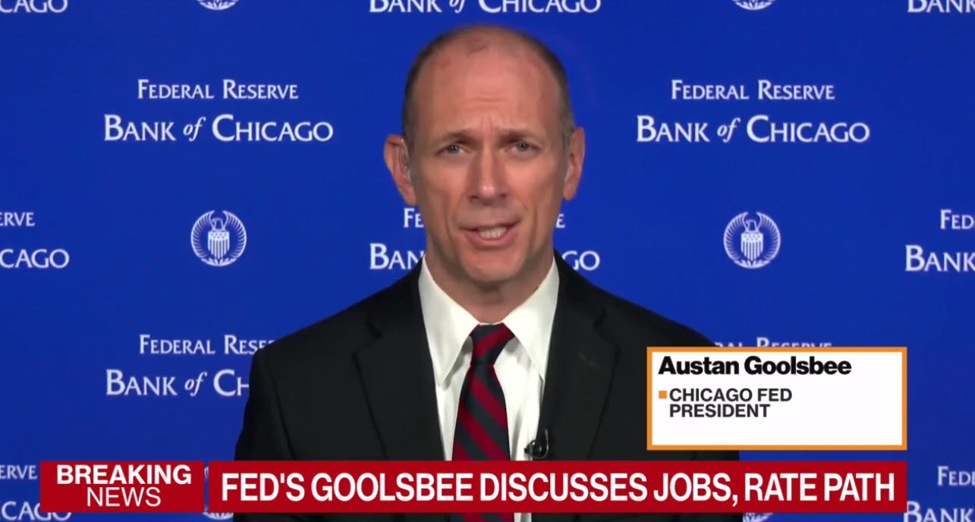 Fed's Goolsbee: The job of a central bank is to move in a steady way