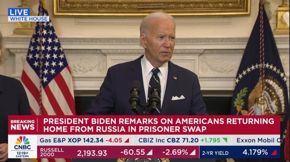 President Biden: Remarks on Americans returning home from Russia in prisoner swap