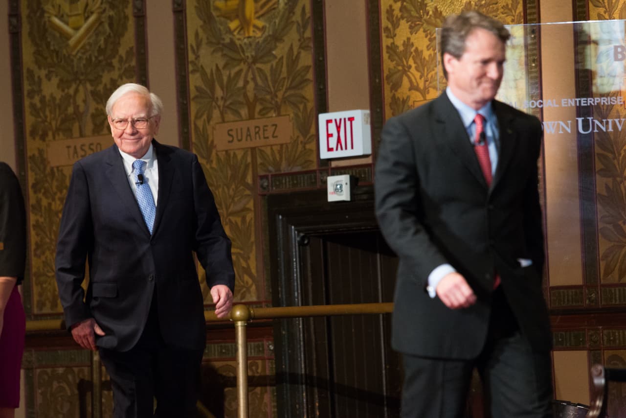 Warren Buffett has so far called a top on Bank of America’s stock