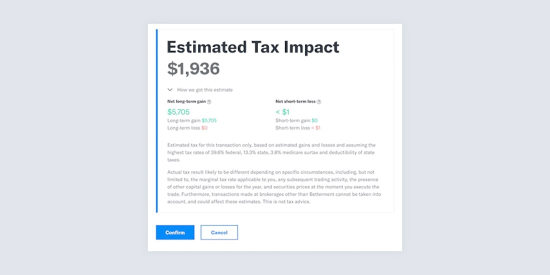 How Tax Impact Preview works