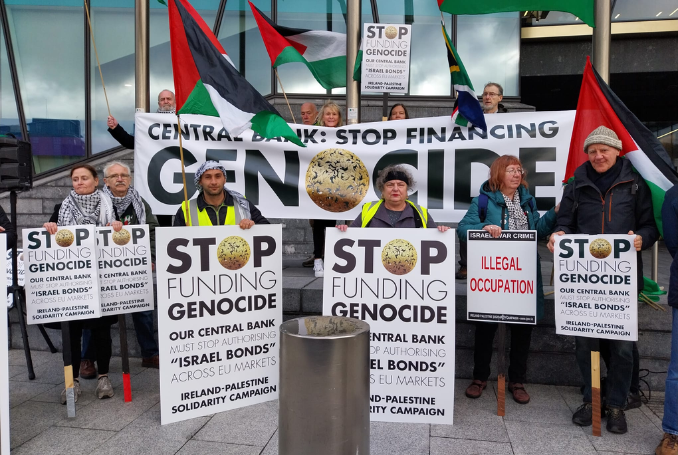 ‘No Complicity’ – Ireland’s Central Bank Urged to Cease Sale of Israel’s War Bonds