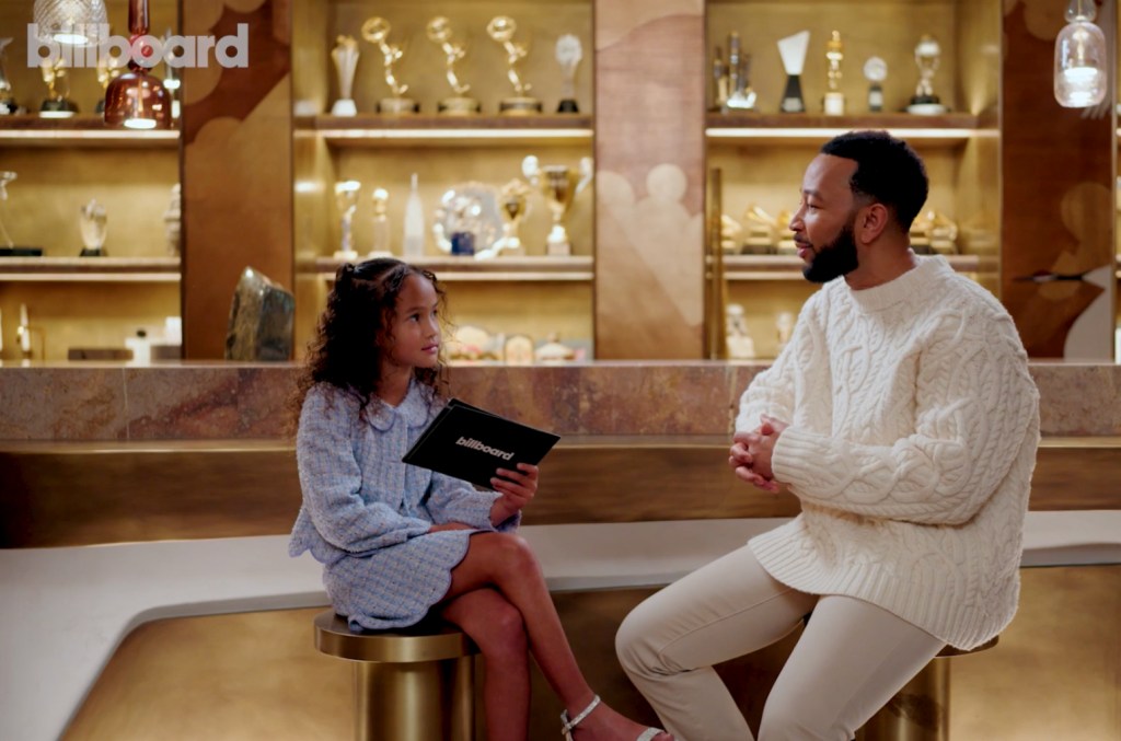 John Legend’s Daughter Luna Interviews Dad About ‘My Favorite Dream’