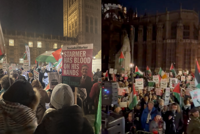 Israel’s Attacks on Healthcare System- London Protest Calls for Justice in Gaza