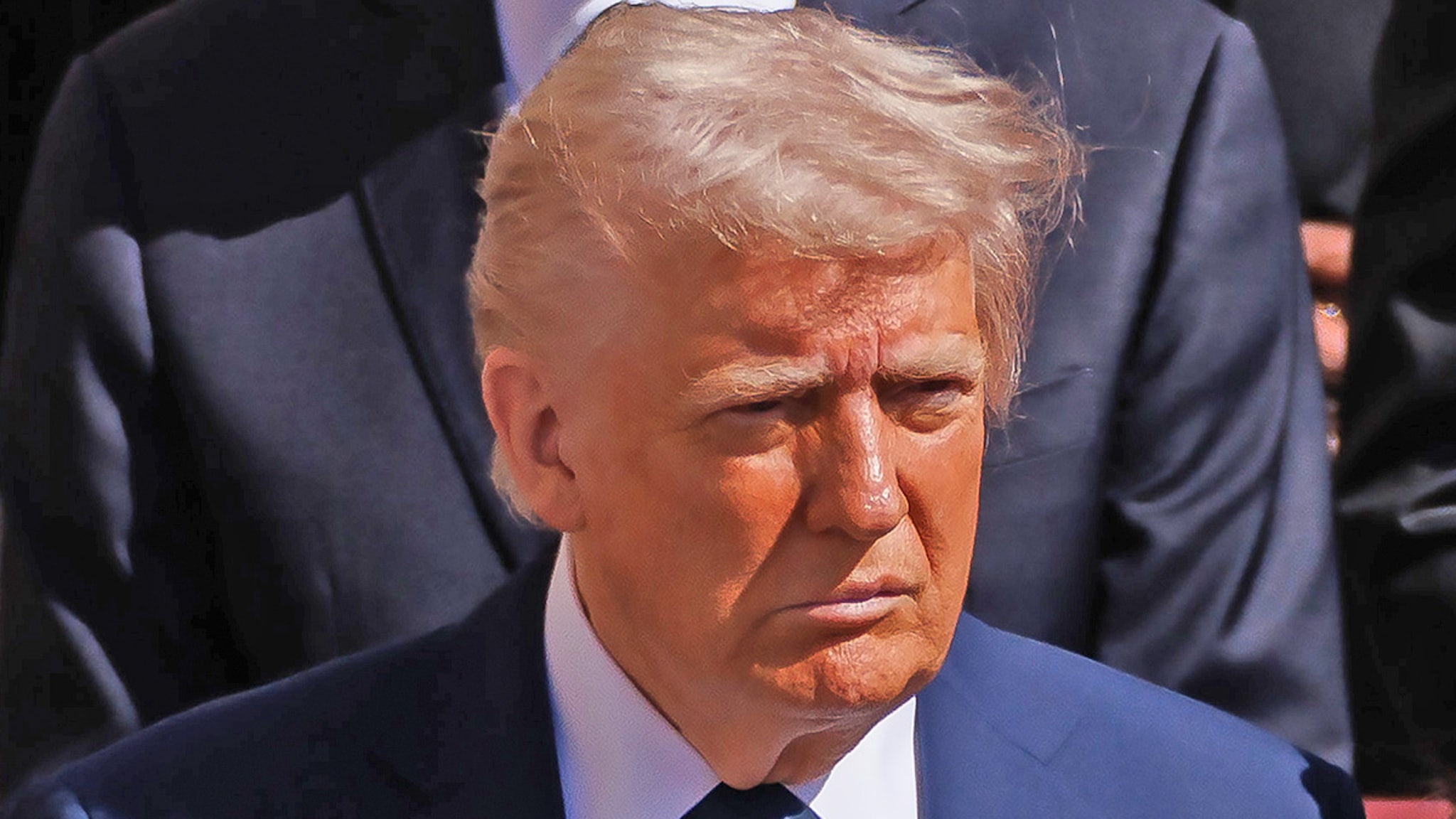 Donald Trump Catches Flak Online For Wearing Blue Suit to Pope’s Funeral