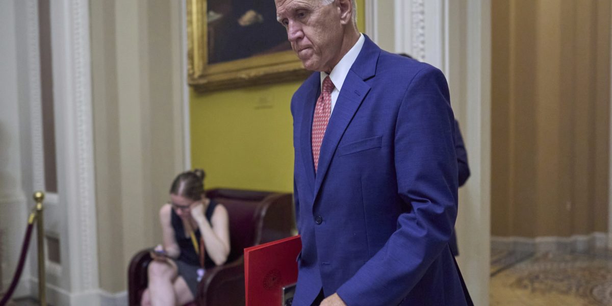 Republican Sen. Thom Tillis won’t run in 2026 after opposing Trump’s bill