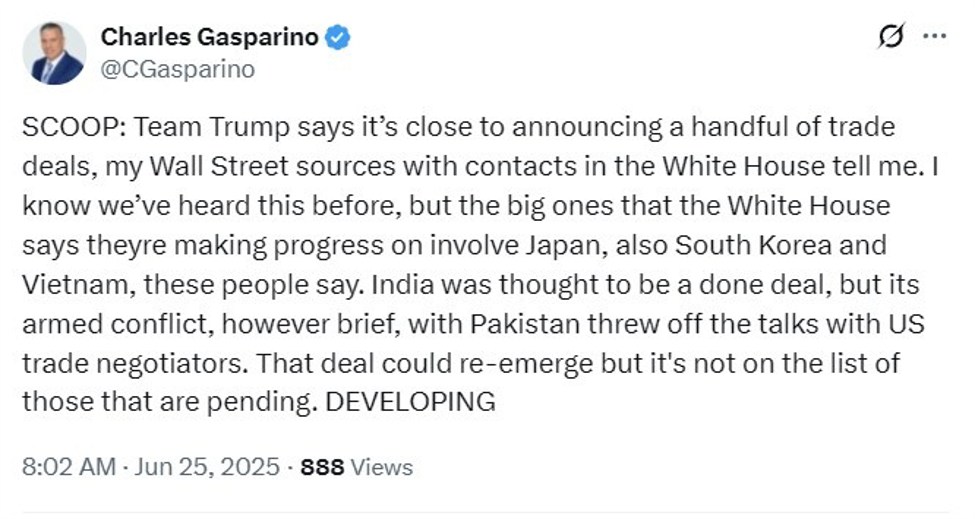 This again – White House close to announcing a few trade deals (sources say)