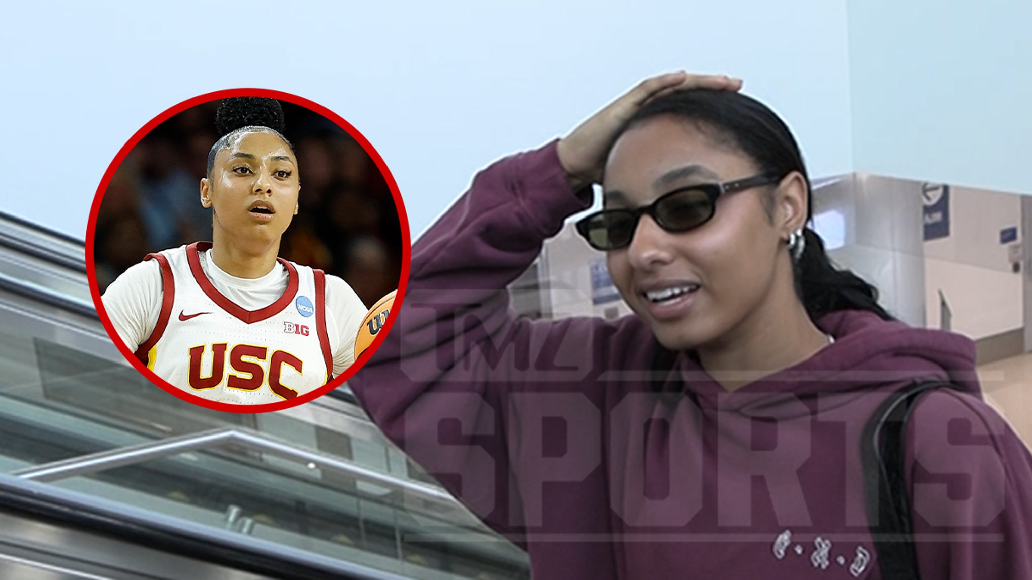 JuJu Watkins Dodges Jayden Daniels Dating Question